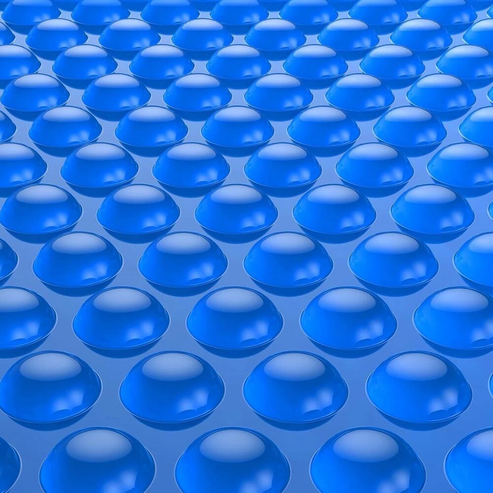 BigXwell Solar Pool Cover, Blue 16-mil 12 x 24 Foot Rectangle Solar Blanket for